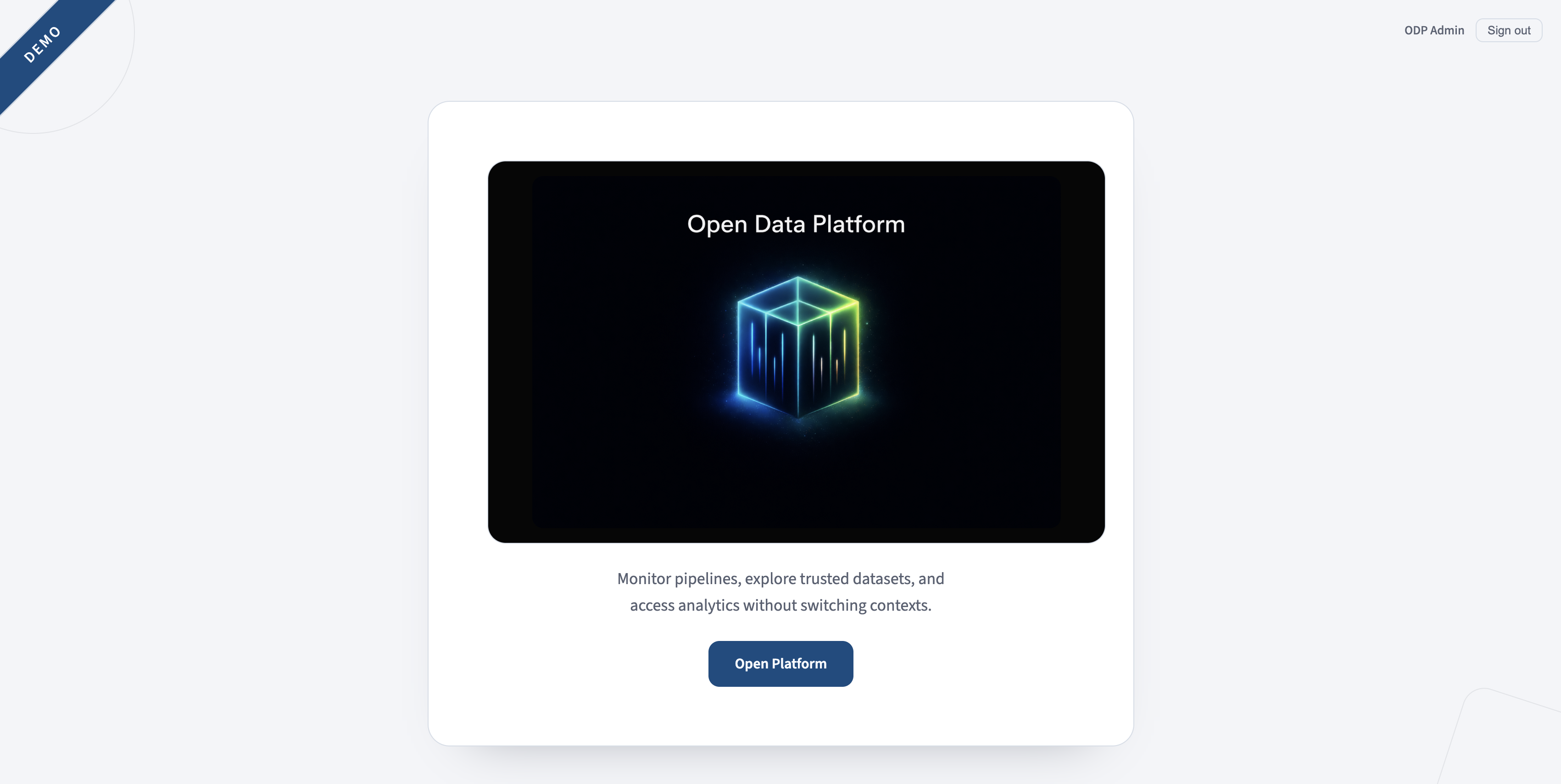 Open Data Platform